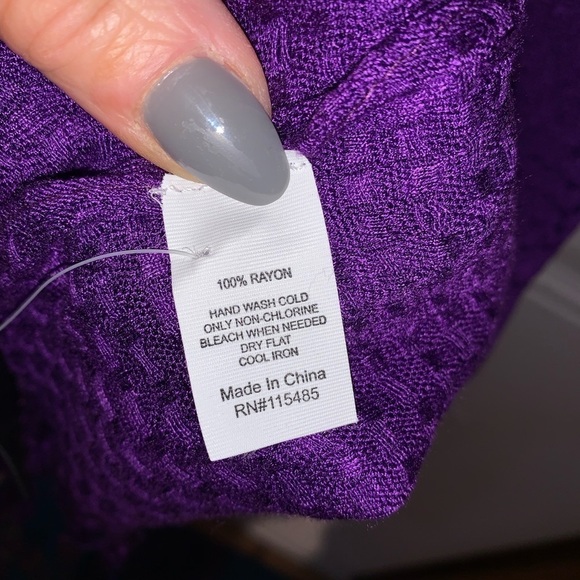 Scarves Purple 1 new with tags Apt 9 - Picture 7 of 9